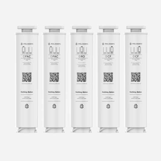 Melissani M1 Filters – 12-Month Countertop Reverse Osmosis Filter Pack