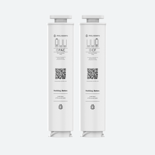 Melissani M1 Duo Filter Pack – PAC & CF for Countertop RO Systems