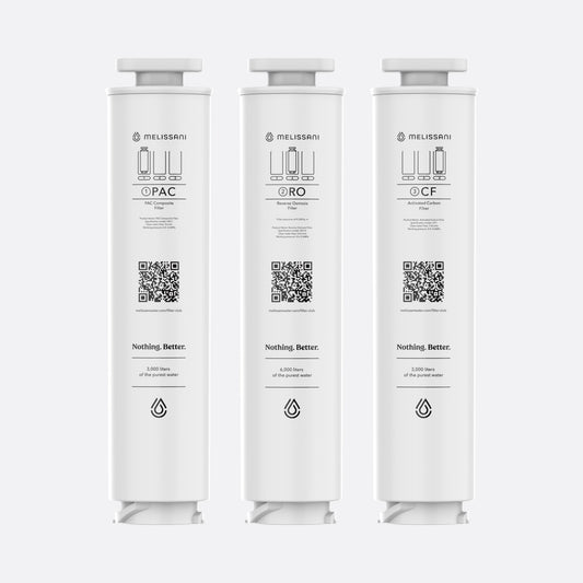 Melissani M1 Filters – 6 Month Supply for Countertop Reverse Osmosis System