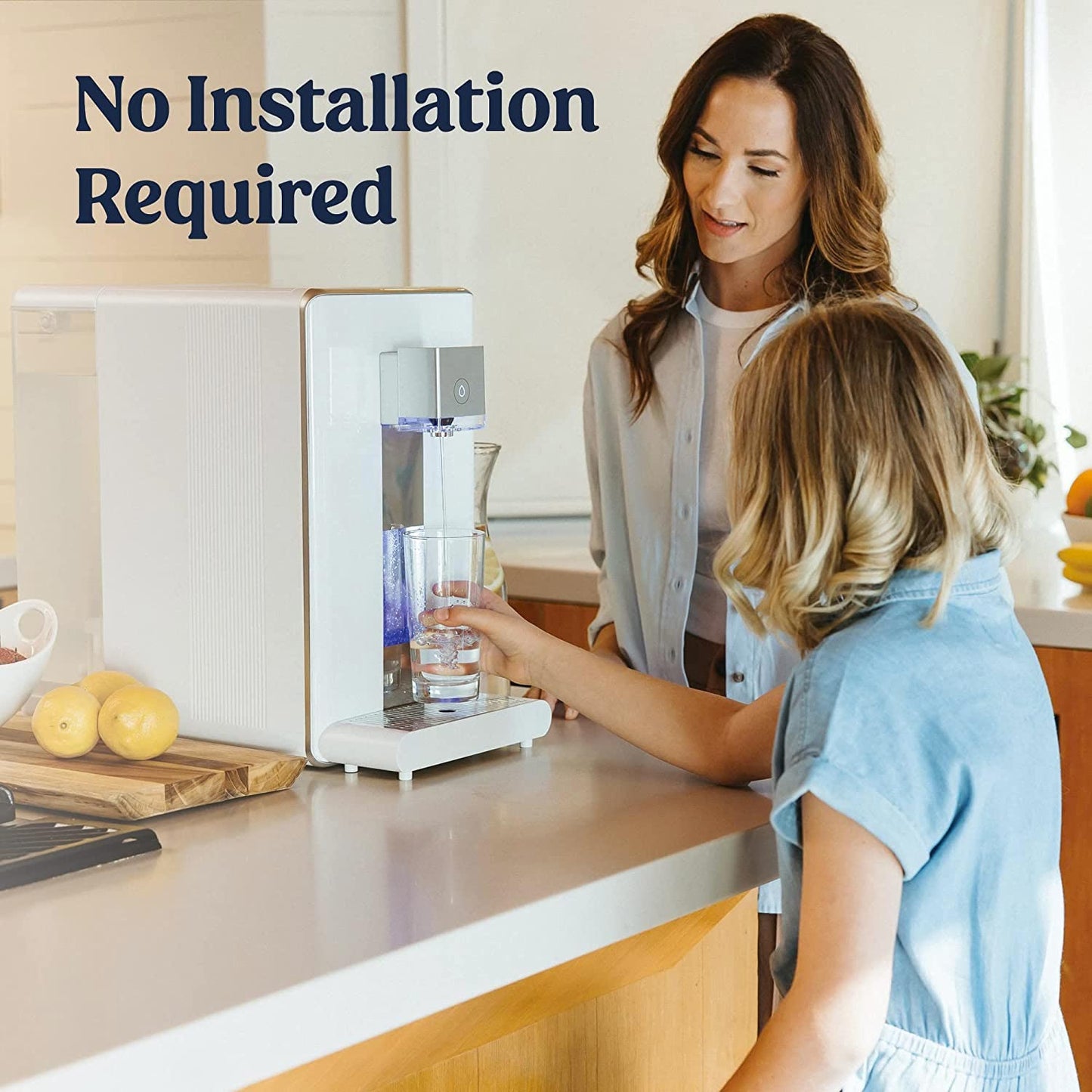 M1 Reverse Osmosis Countertop Water Purifier - 5-Stage RO Filtration, Remove Lead and Other Chemicals, Hot & Cool Purified Tap Water, Portable
