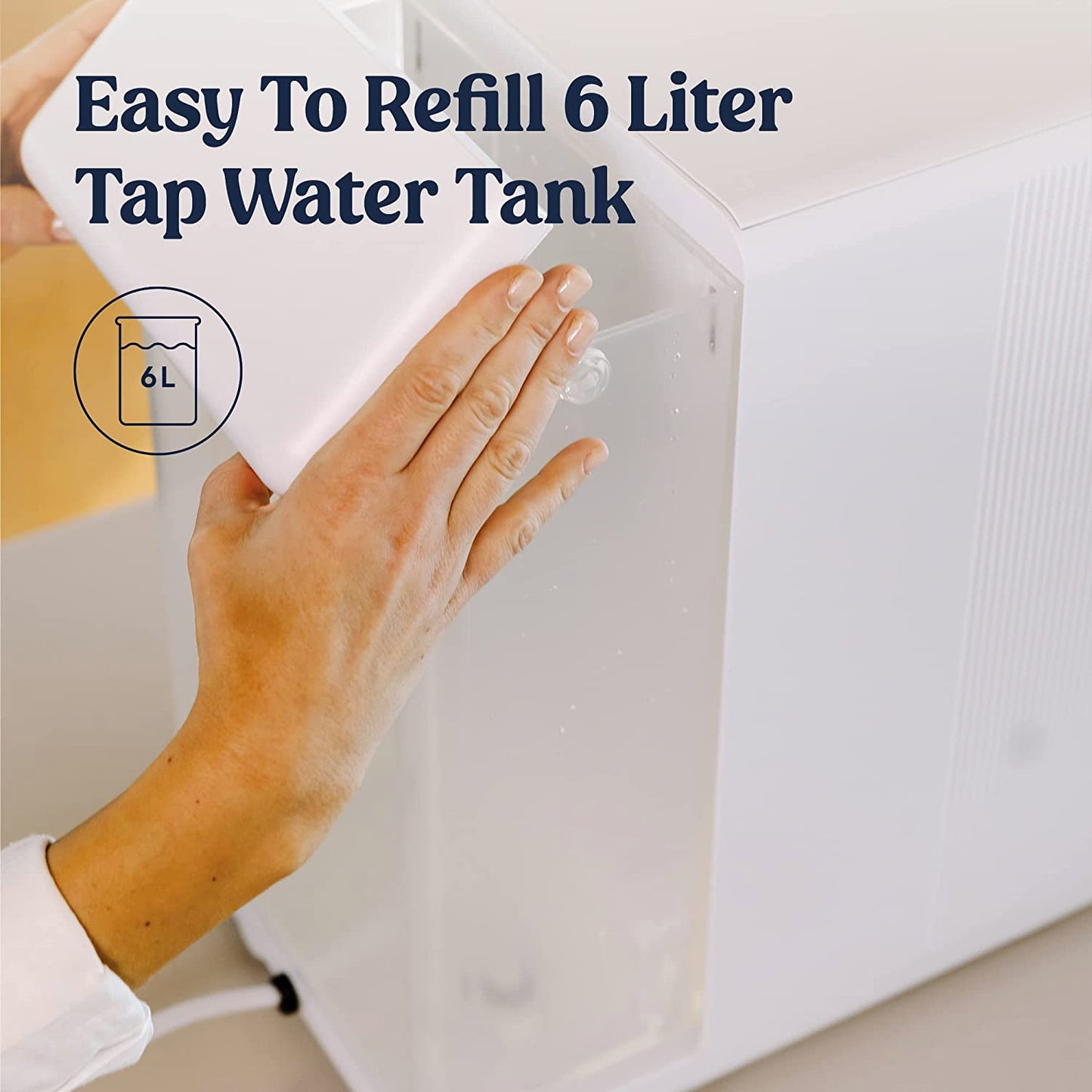 M1 Reverse Osmosis Countertop Water Purifier - 5-Stage RO Filtration, Remove Lead and Other Chemicals, Hot & Cool Purified Tap Water, Portable