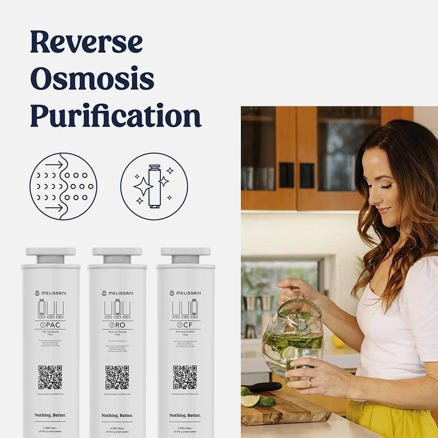 M1 Reverse Osmosis Countertop Water Purifier - 5-Stage RO Filtration, Remove Lead and Other Chemicals, Hot & Cool Purified Tap Water, Portable