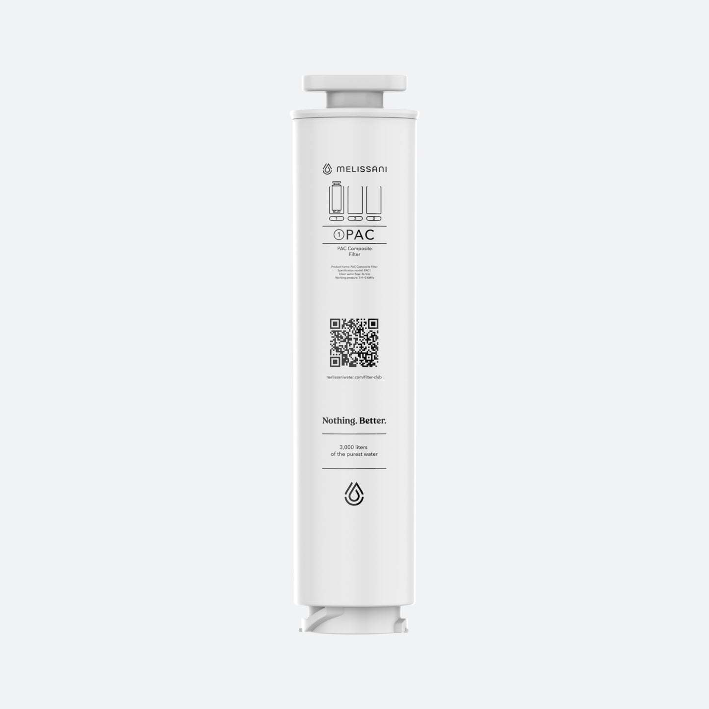 Melissani M1 Filters – 6 Month Supply for Countertop Reverse Osmosis System