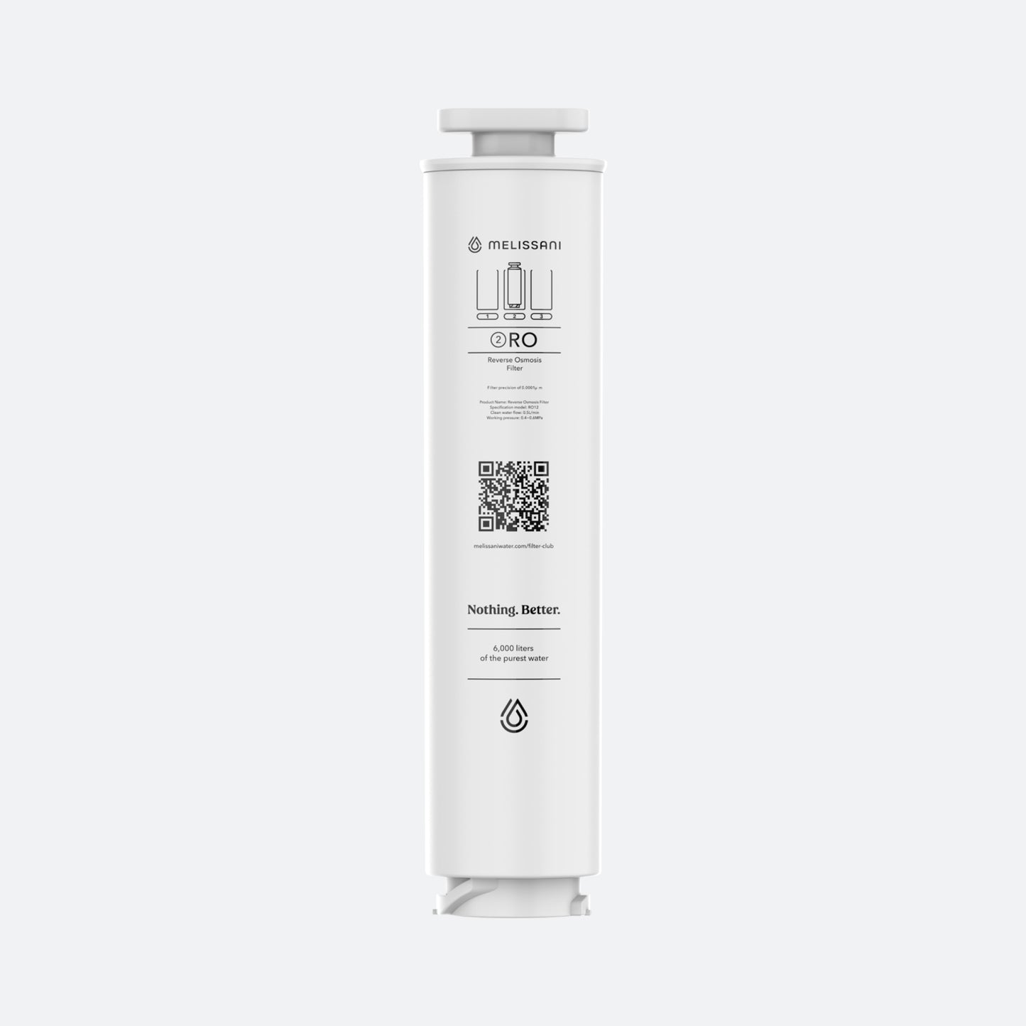 Melissani M1 Filters – 6 Month Supply for Countertop Reverse Osmosis System